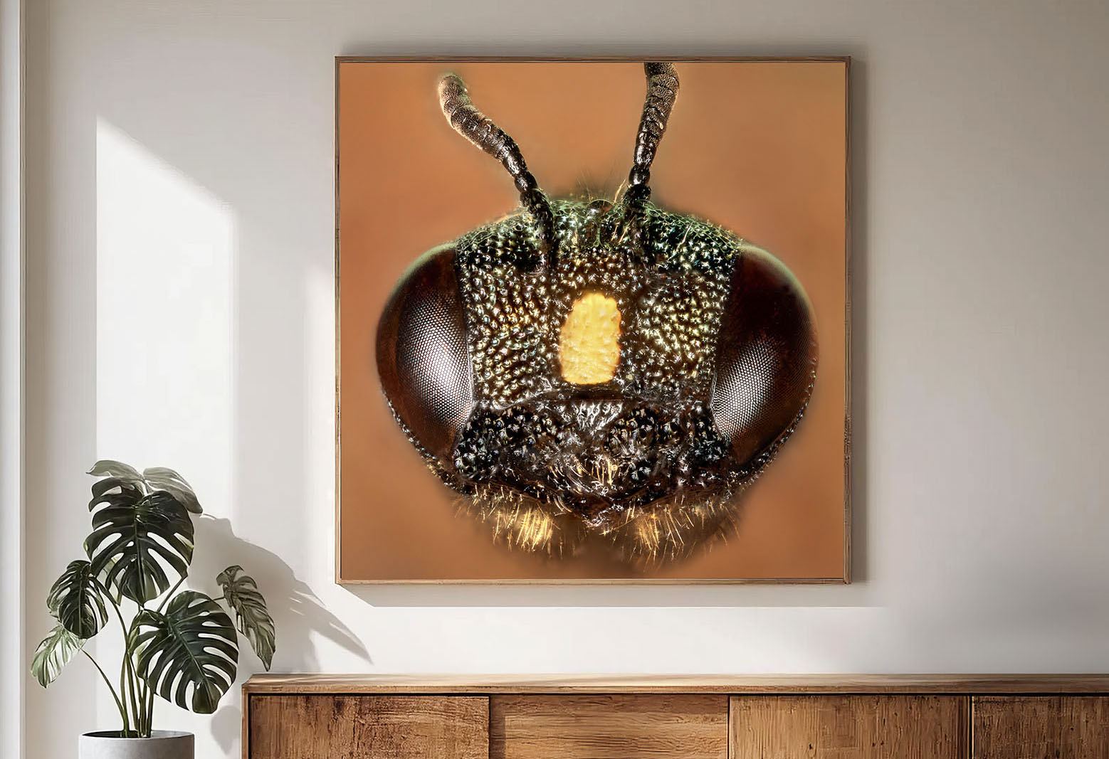Bee portrait wall art