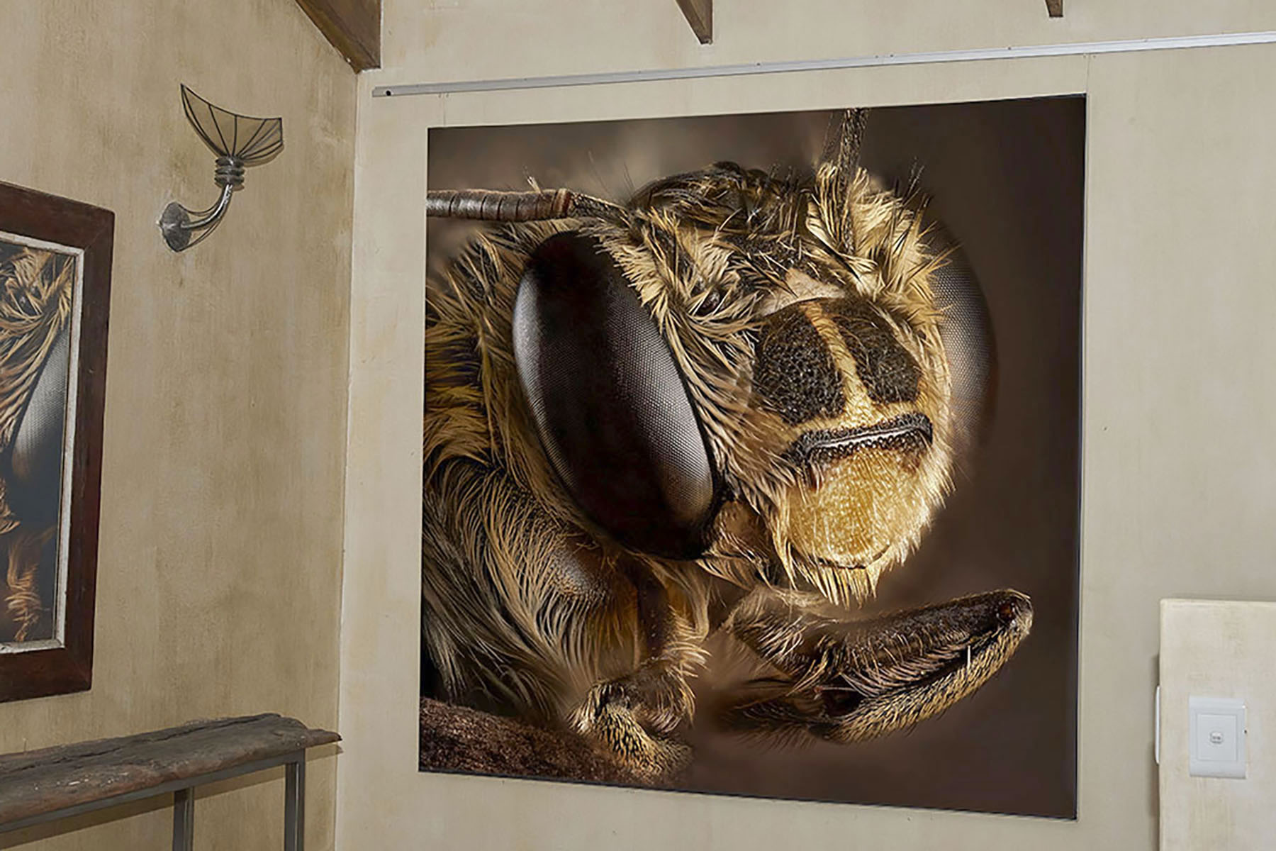 Bee portrait wall art