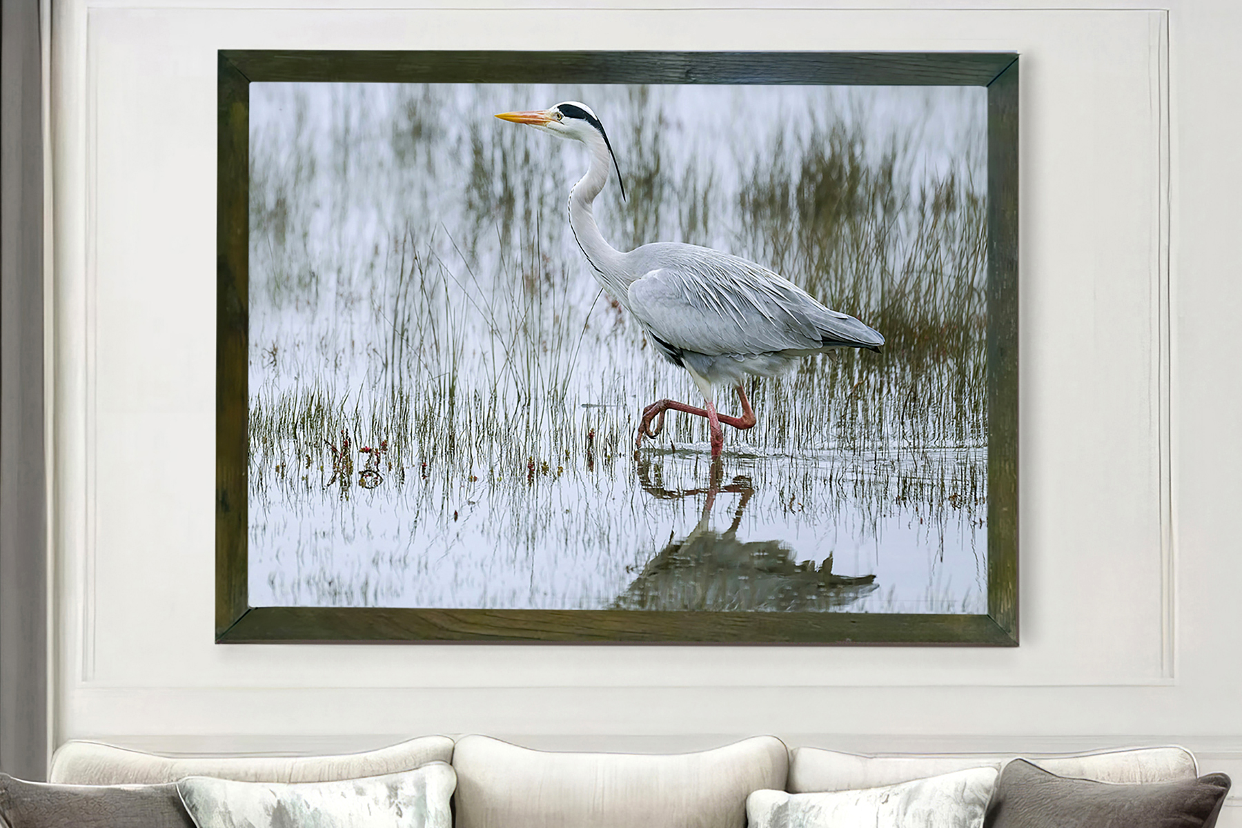 Grey Heron wall art